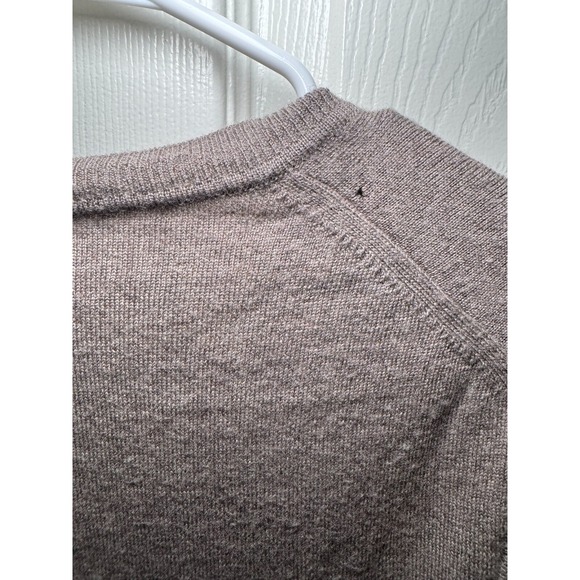 Black Brown 1826 Men's SZ Large Extra Fine Merino Wool Sweater Vest Brown Preppy - Picture 4 of 4